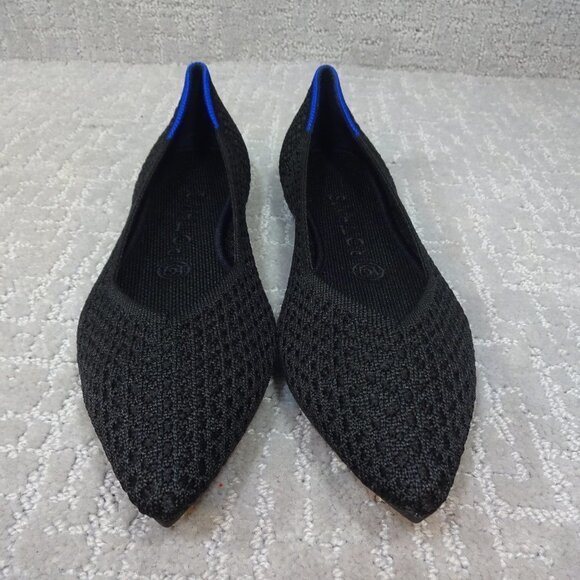 Rothy's Shoes - Rothy's The Point Honeycomb Black Flat Slip on Shoes Womens Size 8,9